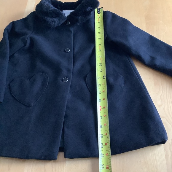 Gymboree Fleece Coat Faux Fur Collar - Picture 6 of 7